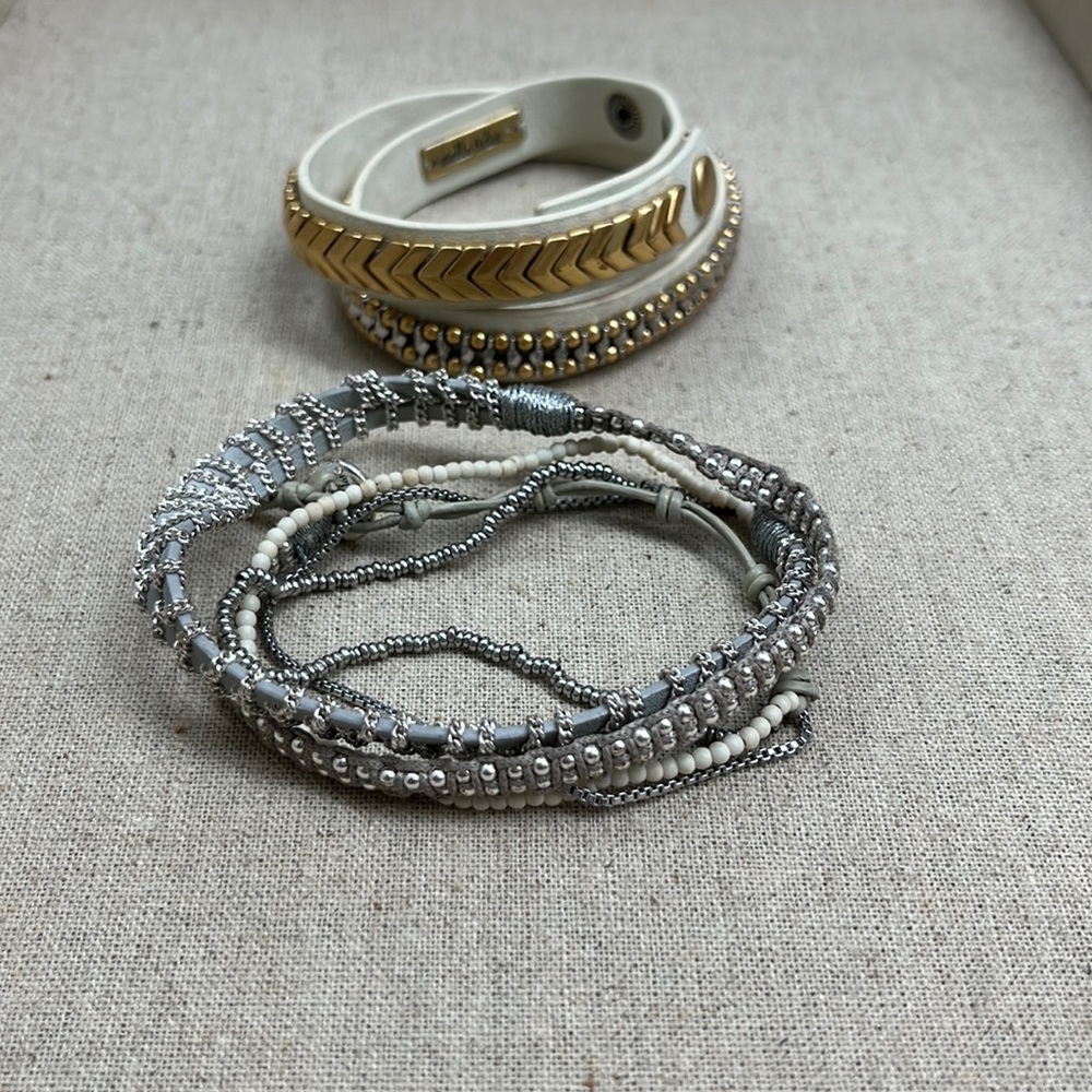 Stella & Dot Wrap Bracelet Bundle; Lola & Gilded Path Bracelets